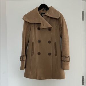 Mackage Tan Wool Peacoat